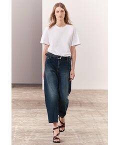 Zara Футболка из плотного хлопка, Цвет: Белый, Размер: XS