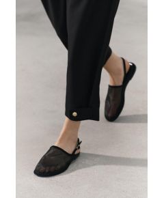 Zara   mesh mules , Цвет: Черный, Размер: 38