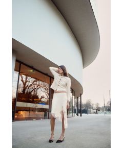 Zara Трикотажный блейзер с пайетками в тон , Цвет: Бежевый, Размер: S