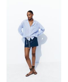Zara Рустикальная полосатая рубашка , Цвет: multicolor, Размер: L