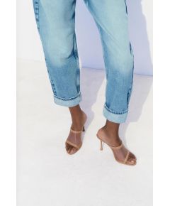 Zara Сохраняйте  mesh heeled mules , Цвет: Бежевый, Размер: 35