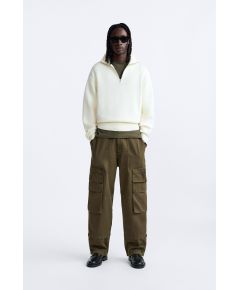 Zara Утилитарные грузовые брюки , Цвет: multicolor, Размер: EU 38 (US 30)