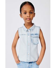 Zara Рубашка из денима с карманом , Цвет: Синий, Размер: 1½ лет (86 см)