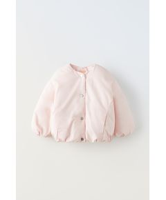Zara Пуховая куртка , Цвет: Розовый, Размер: 12-18 месяцев (86 см)