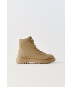 Zara Сапоги на шнуровке, Цвет: Бежевый, Размер: 29 (18,3 см)