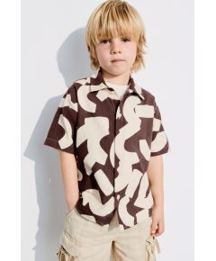 Zara Рубашка из печатного хлопка , Цвет: multicolor, Размер: 2 лет (92 см)