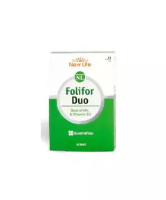 New Life Folor Duo Vitamin D3 и Quatrefolic 30 таблеток