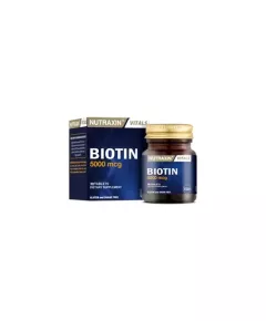 Nutraxin Biotin 5000 мкг, пищевая добавка, 30 таблеток