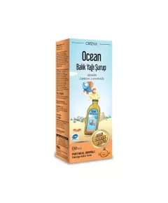 Orzax Ocean Рыбий жир со вкусом апельсина, сироп 150 мл