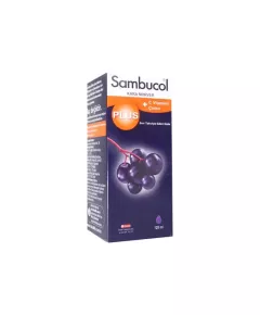 Sambucol Plus, Чёрная бузина, сироп 120 мл