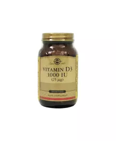 Solgar Vitamin D3 1000 IU 100 капсул