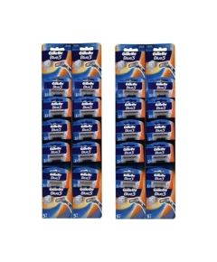 Gillette Blue3 Картела, 2 упаковки по 10 бритвенных станков.
