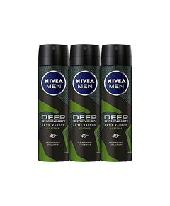 Nivea Men Deep Dimension Amazonia 150 мл, 3 штуки дезодорант-спрей