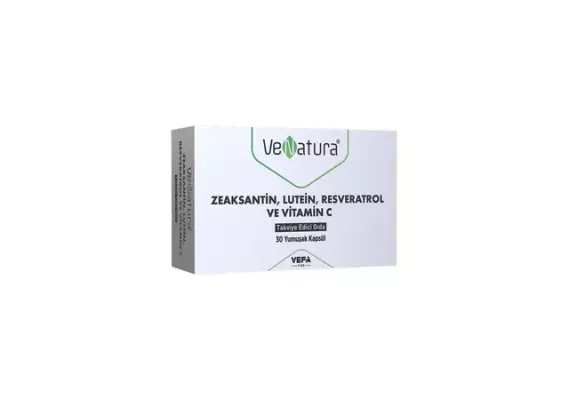 Venatura Zeaksatin, Lutein, Resveratrol and Vitamin C, пищевая добавка, 30 капсул