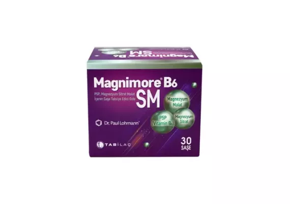 Magnimore B6 SM, пищевая добавка с магнием, 30 саше