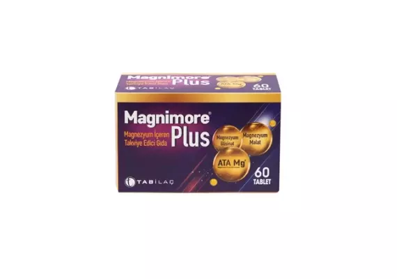 Magnimore Plus, пищевая добавка с магнием, 60 капсул