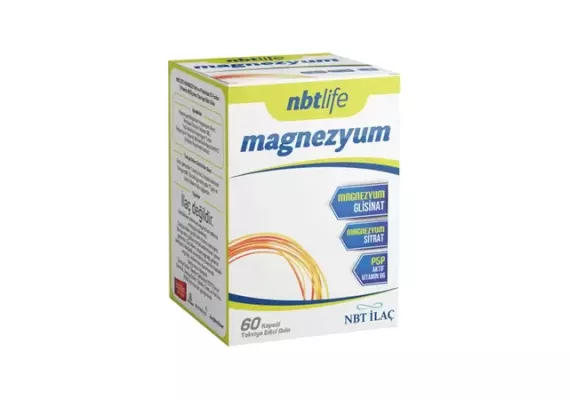 NBT Life Magnesium and P5P (Vitamin B6) 60 капсул