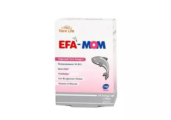 New Life EFA MOM, пищевая добавка, 30 капсул