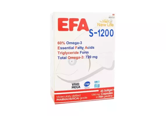 New Life EFA S-1200 Omega 3, 45 капсул