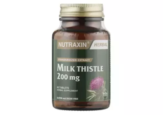 Nutraxin Herbal Milk Thistle 200мг 60 капсул