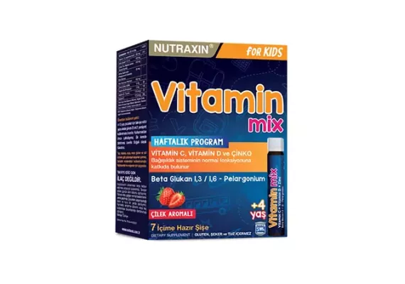 Nutraxin vitamin mix со вкусом клубники, 25 Мл x 7 Саше