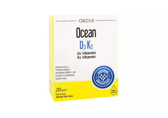 Orzax Ocean Vitamin D3K2, капли 20 мл