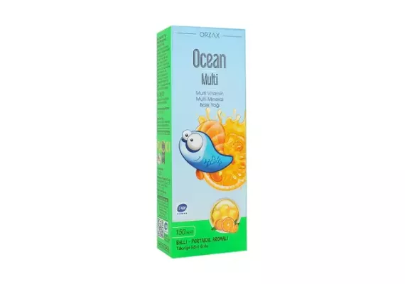 Orzax Ocean Multi Fish Oil, сироп c ароматом апельсина и мёда, 150 мл