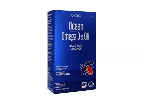 Orzax Omega 3 & QH 30 капсул