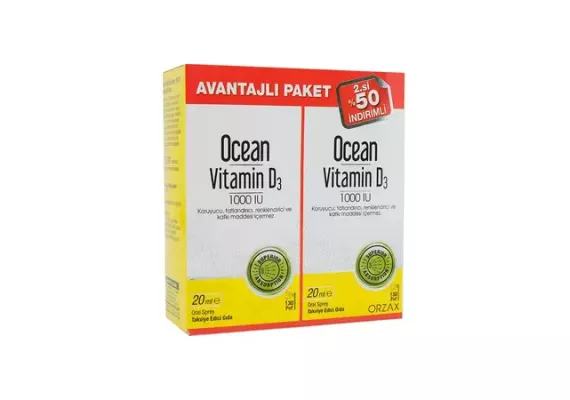 Orzax Ocean Vitamin D3 1000 IU 2 х 20 мл