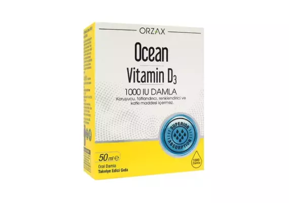 Orzax Ocean Vitamin D3 1000 IU капли 50 мл