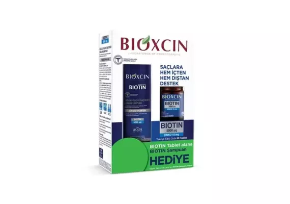 Bioxcin - Biotin Tablet 5000 мг + Biotin шампунь 300 мл в подарок