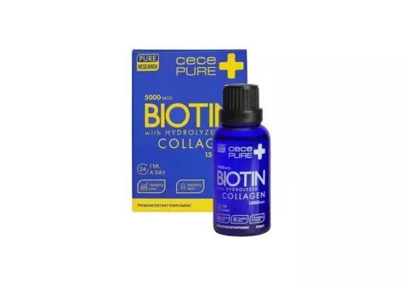 Cecepure 5000 мкг Biotin + Collagen, 30 мл