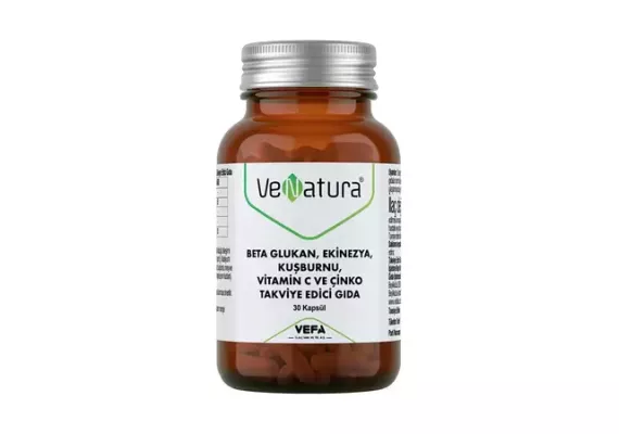 Venatura Beta Glukan, Echinacea, Rosehip, Vitamin C and Zinc 30 капсул