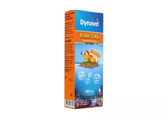 Dynavit fish oil, рыбий жир с ароматом апельсина, сироп 150 мл