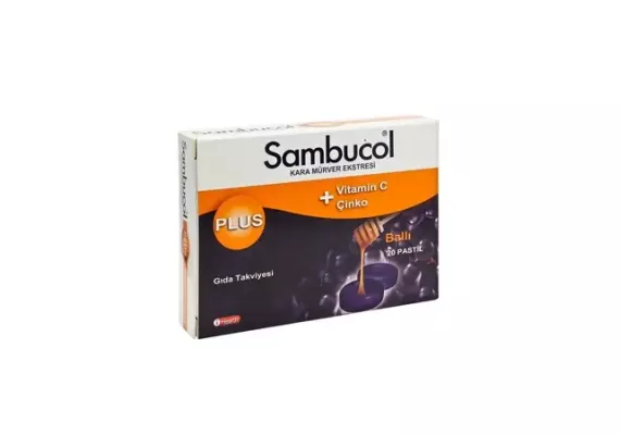 Sambucol Plus Экстракт чёрной бузины, 20 драже