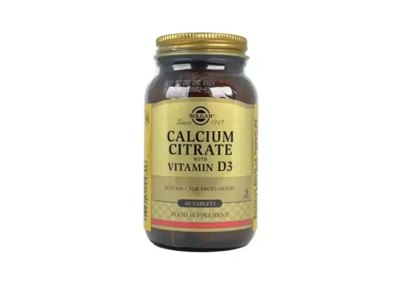 Solgar Calcium Citrate with Vitamin D3 60 таблеток