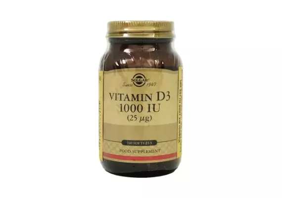 Solgar Vitamin D3 1000 IU 100 капсул